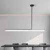 Dimming Minimalist Straight Dining Room Light, Kitchen Long Pendant Light