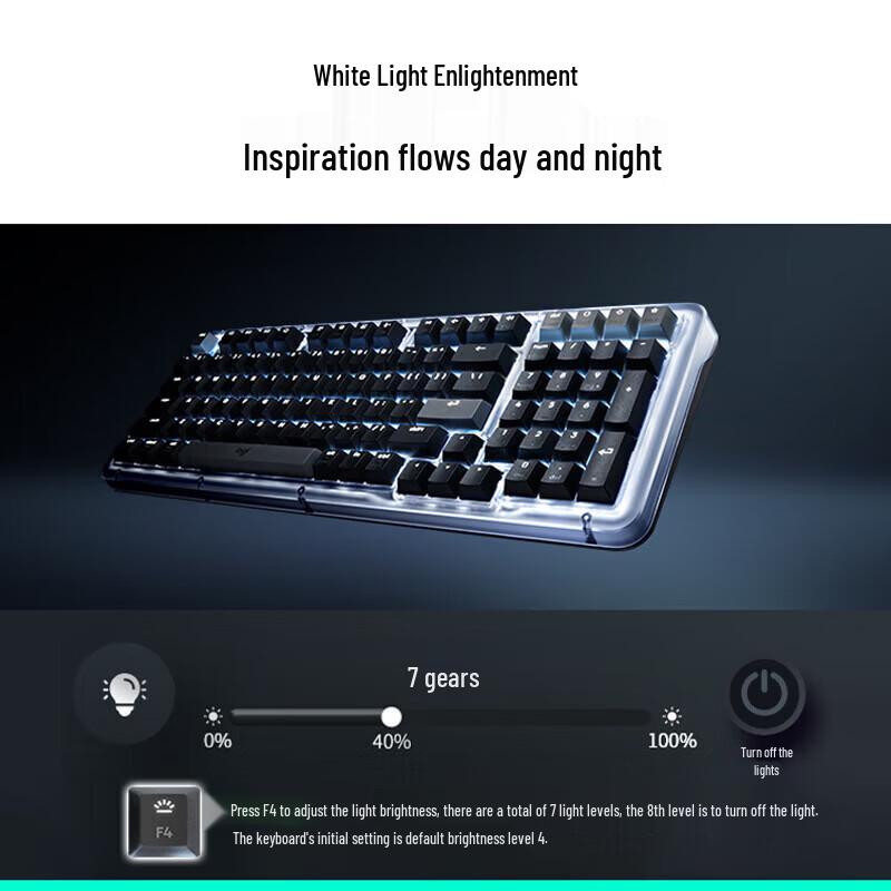 Logitech ALTO KEYS K98M Amber 98-Key Wireless Mechanical Keyboard
