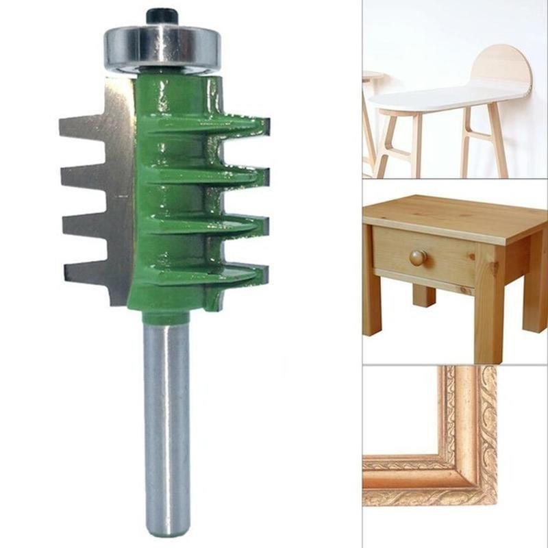 Milling Cutter 8mm Shank Router Bits Finger Joint Glue Cutter for Wood Cone Tenon Carpentry Wood Trimming Woodworking Tools