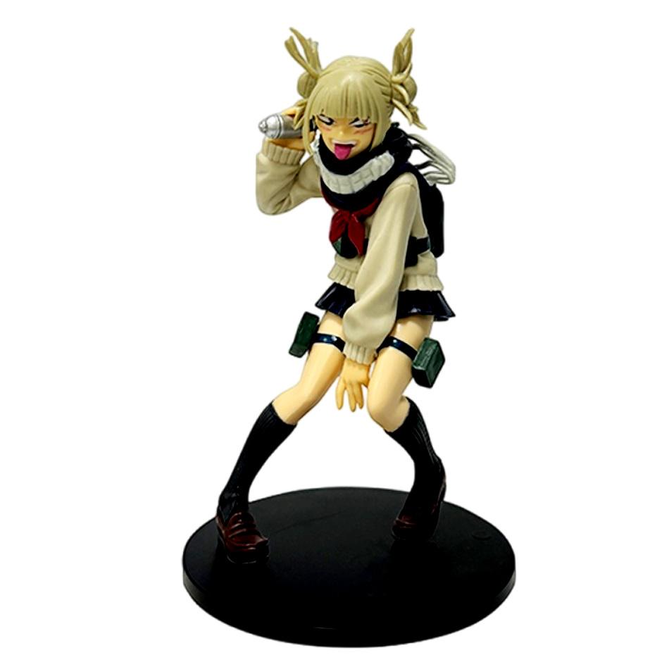 2pcs My Hero Academia Anime Figure - Himiko Toya in Uniform Battle Version Cute Action Figure Collectible Model Gift for Fans