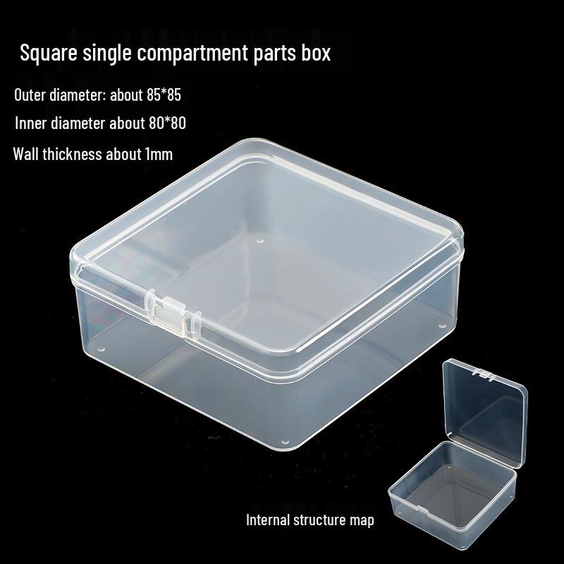 Clear Plastic Storage Box for Small Accessories and Jewelry