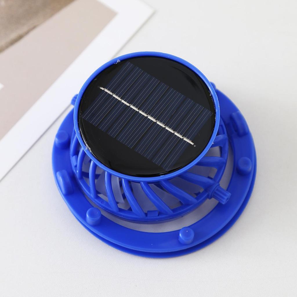 USB Rechargeable Solar Fan with Detachable Accessories - Pressure-Sensitive Motor for Strong Wind Power