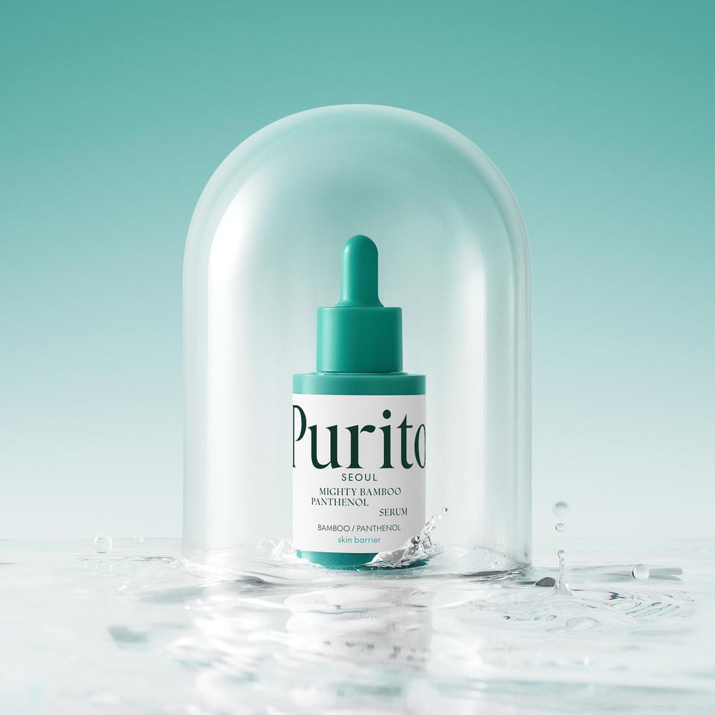 PURITO SEOUL Mighty Bamboo Panthenol Serum Soothing Hydrating Skin Barrier Care 30ml