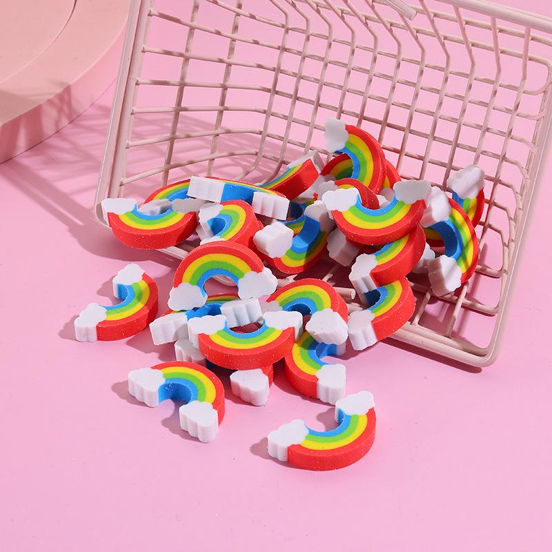 Rainbow Eraser: Colorful Stationery for Kids, School Prizes, Creative Office Use
