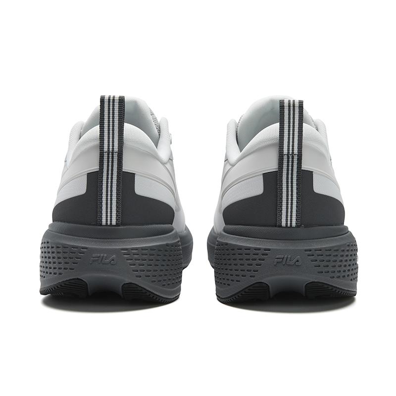 FILA Cushioning Abrasion Resistant Breathable Coverage Support Lightweight Rebound Low top Running Shoes Men's White A12M611103FBB