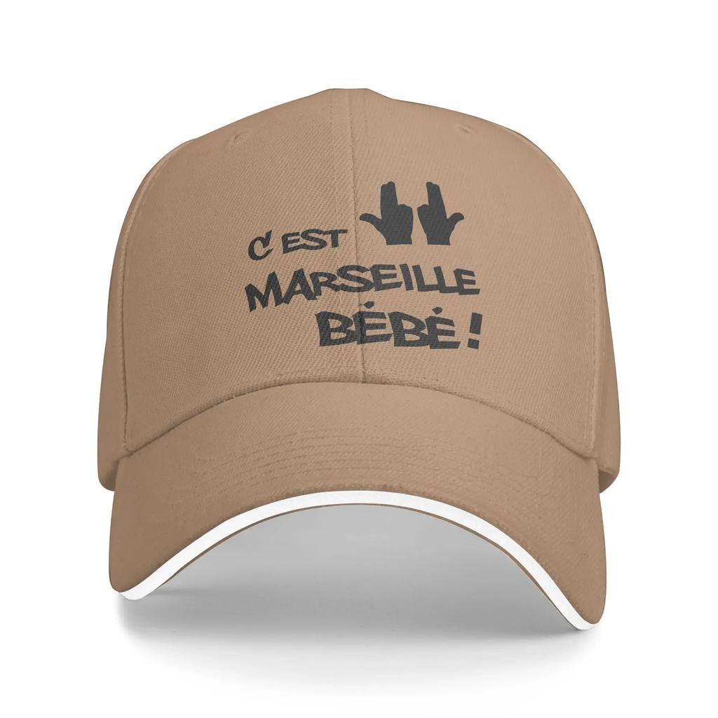 aC'est Pas La Capitale C'est Marseill Bébé Jul Baseball Caps Casual JUL Sandwich Caps Men Women Breathable Sun Hat Sport