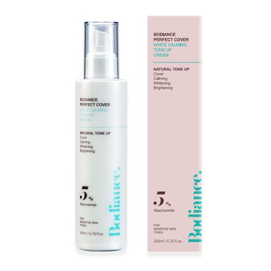 Bodiance Perfect Cover Tinted Whitening Calming Tone-Up Cream 200ml