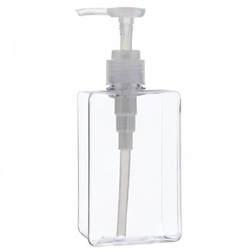 Bestco Netyon Les Shampoo Dispenser, Clear, 280ml, Square Bottle, ND-4334