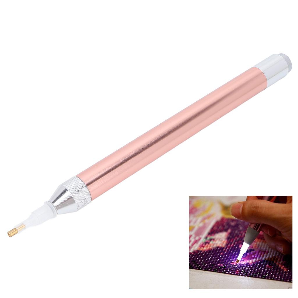 Painting Drill Pen Set Diamond Painting Tools with Light Storage Box for Nail Art DIY Painting Crafts