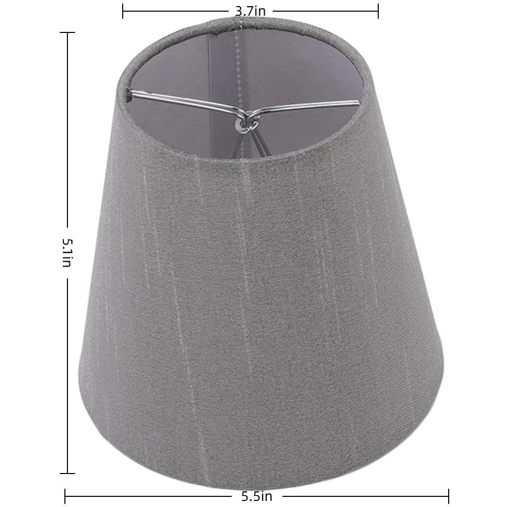 6PCS Clip On Design Lamp Cover 5.1 Inch Height Small Lamp Shades Modern Lampshade  Indoor Lamp