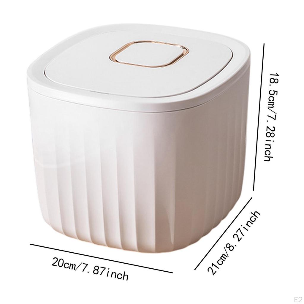 Cereal Bucket, Rice Container, 5 kg Storage Organizer Can Airtight Flour Dispenser Sealed Bin for