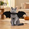 Creative Dog Cat Halloween Suit Pet Bat Wings, Cute Costume, Skeleton Wings Attractive Holiday Apparel with Bells, Festive for Cats Dogs Cosplay Party