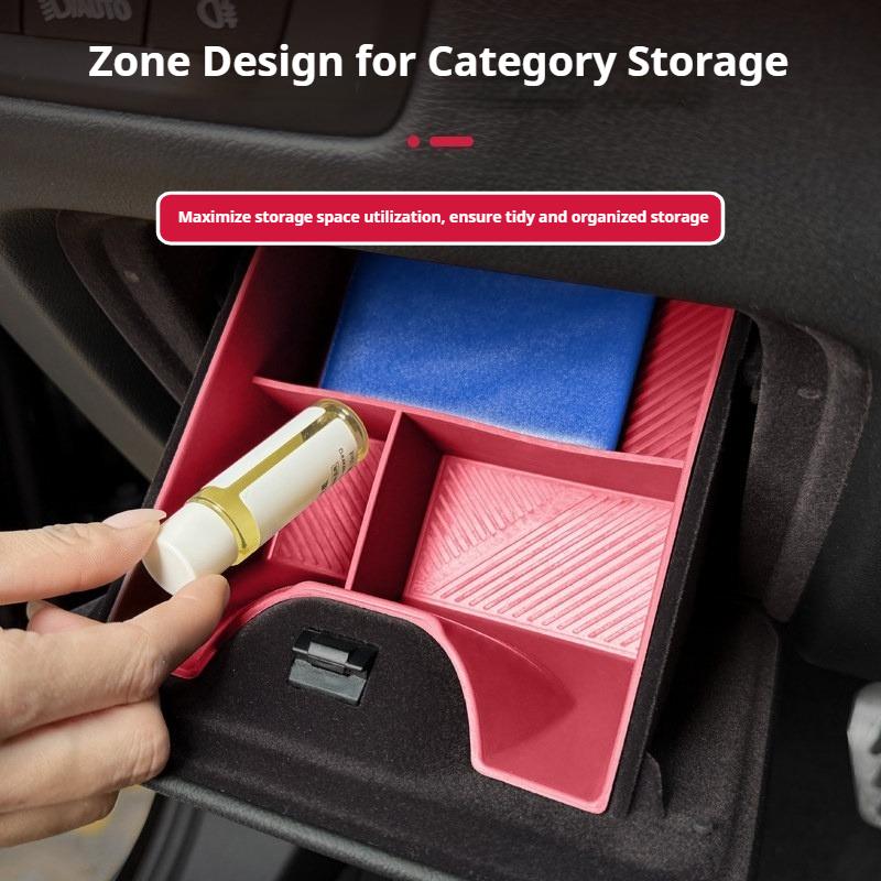 For X5 G05 X6 X7 2019-2026 Driver Side Lower Storage Box Silicone Organizer Interior Decoration Stowing Accessories