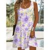 Women Sleeveless Dress Summer Casual Loose Beach Dress Elegant Party Midi Dress Soft Comfortable Daily Wear Vestidos