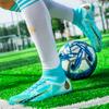 Men's Large Size High-top Football Shoes Long Nail Anti-slip TPR Artificial Lawn Children Football Boots