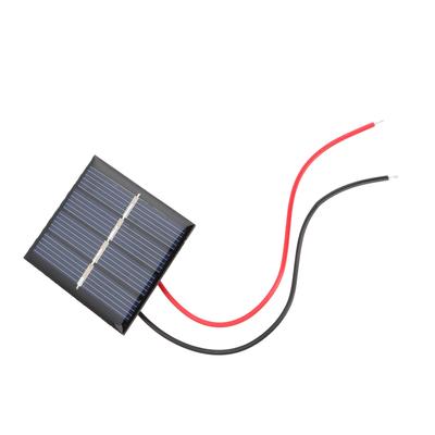 Kit di 2 mini pannelli solari policristallini da 0,36 W e 2 V, modulo caricabatteria fai da te con clip