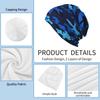 Blue Camouflage Pattern Beanie Hat Women Men Warm Bonnet Cap Adults Knitted Hat Headwear Vintage Street Skullies Beanies
