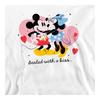 Disney Unisex Adult Sealed With A Kiss Mickey & Minnie Mouse Sweatshirt