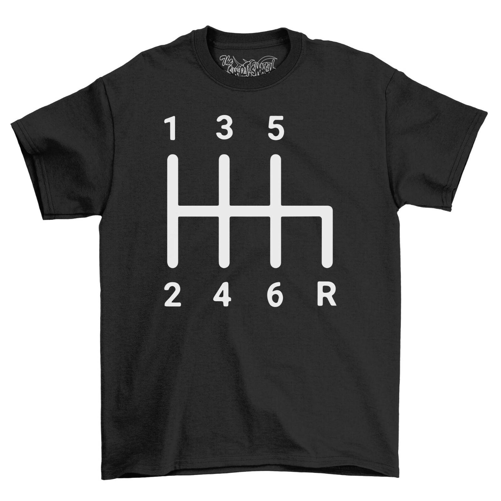 

Mens T-Shirt Mens Womens Tees Top Men s Top Gift For Men Novelty Shirt Dad Motor Car Gear Stick L