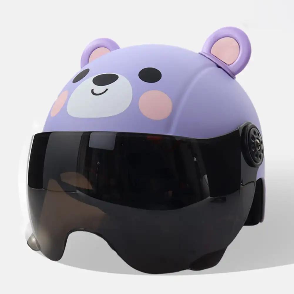 Cute Adjustable Child Riding Helmet Bike Safety Helmet for Kid Children Ultra-Light Shock Absorbing Toddler Skateboard Helmet