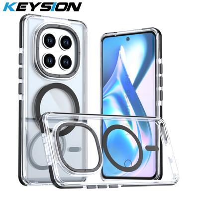 KEYSION HD Transparent Magnetic Case for MagSafe for Xiaomi POCO M8 Pro 5G Clear Shockproof Phone Back Cover for POCO M8 5G