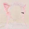 Kitten Headbands Cosplay Bows Kitten Ears Hairbands White Headwear Makeup Cosplay Hairbands Birthday Party
