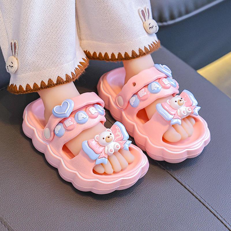 New Children EVA Cute children's two-way sandals, summer soft-soled non-slip sandals for girls and toddlers
