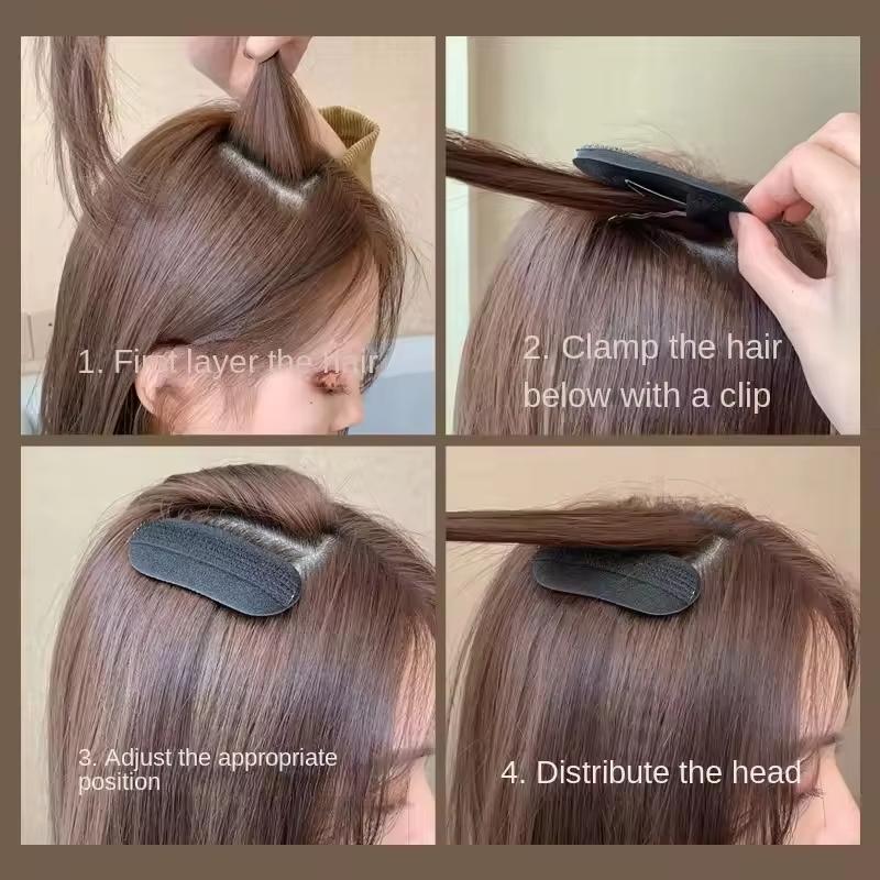 Fluffy Hair Pads Bangs Posted Princess Head Bun Maker Hair Fluffy Hair Clip Increaser Hair Styling Clips Stick Hairpin Headwear