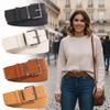 Casual Suede Leather Belt Pin Buckle Waistband Versatile Thin Waist Belt  For Women