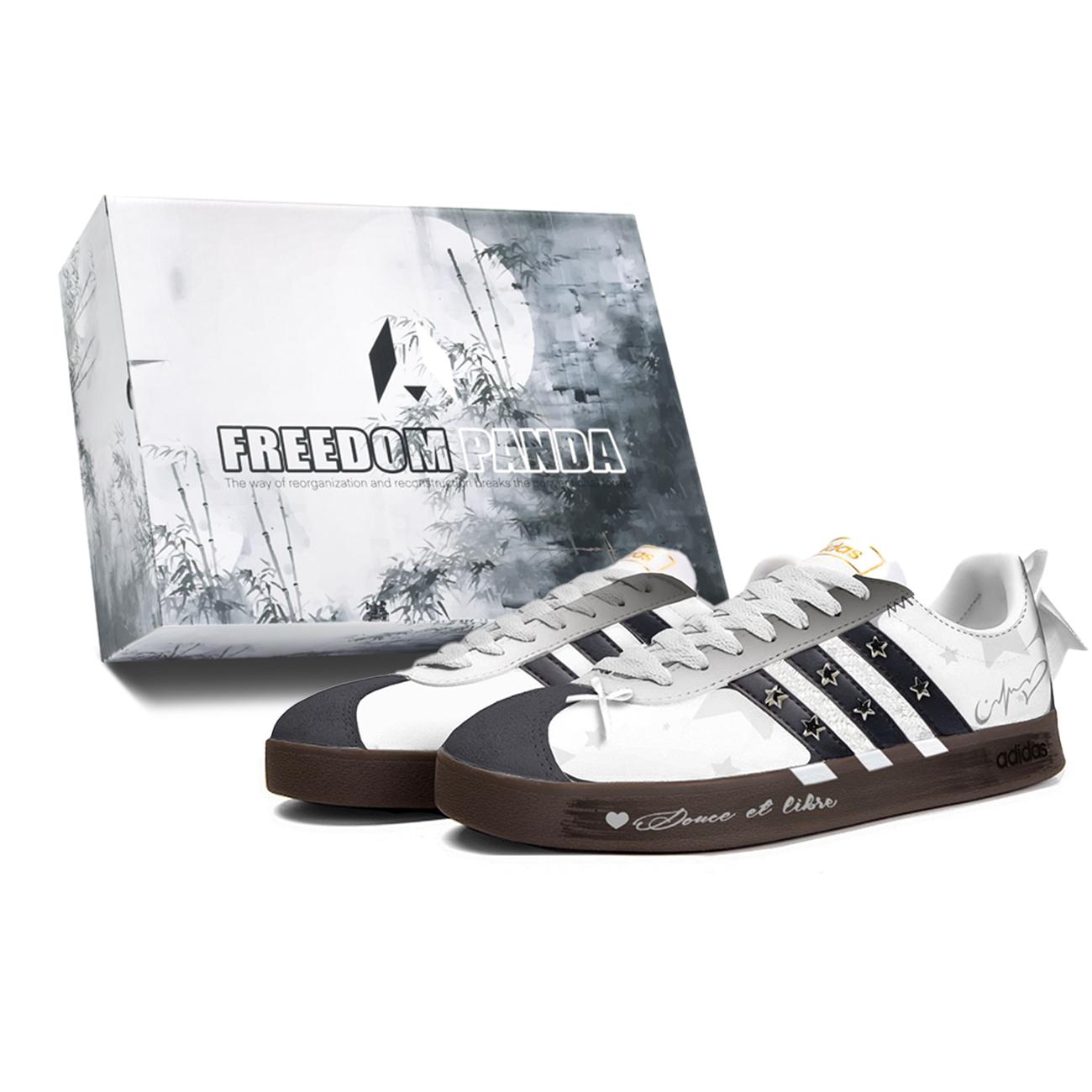 

Adidas Neo VL Court 2.0 Low top Skateboard Shoes Unisex White Brown ID6015(Team202--BOX) 38