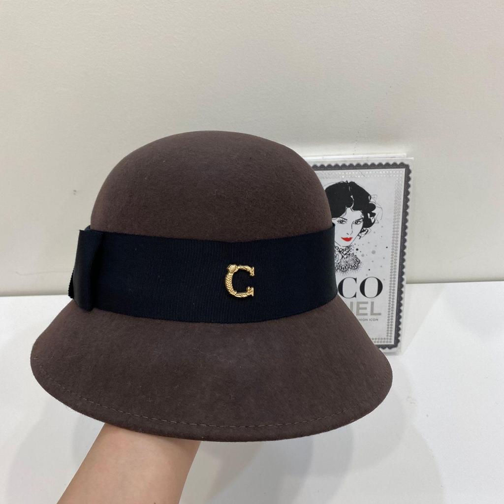 Pălărie Fedora Elegantă Retro Franceză din Lână pentru Femei - Stil Toamnă/Iarnă