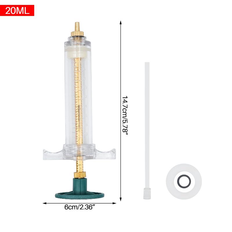 1pcs 10/20/30/50/100ml Parrot Pigeon Fledgling Feeding Syringe Veterinary Injection Continuouts Bird Feeder Mixing Silicone