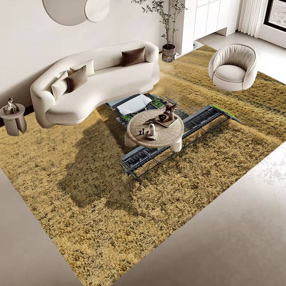 Fashion Farming Tractor Fendt Hallway Carpet Non-Slip Laundry Room Mat Laundry Decor Balcony Child Living Room Toilet Rug