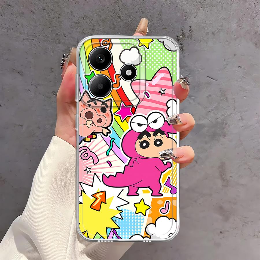 

Soft Phone Cover Case for Xiaomi Redmi Note 14 Pro Plus A4 12 10S 11 13C 9 10 14C Note 13 12S 11S Cute Crayons Shinchan Redmi Note 12 5G