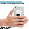 DUOGRIP Fingerhalter Handy Griff Ständer Halter Smartphone Handyständer weiß
