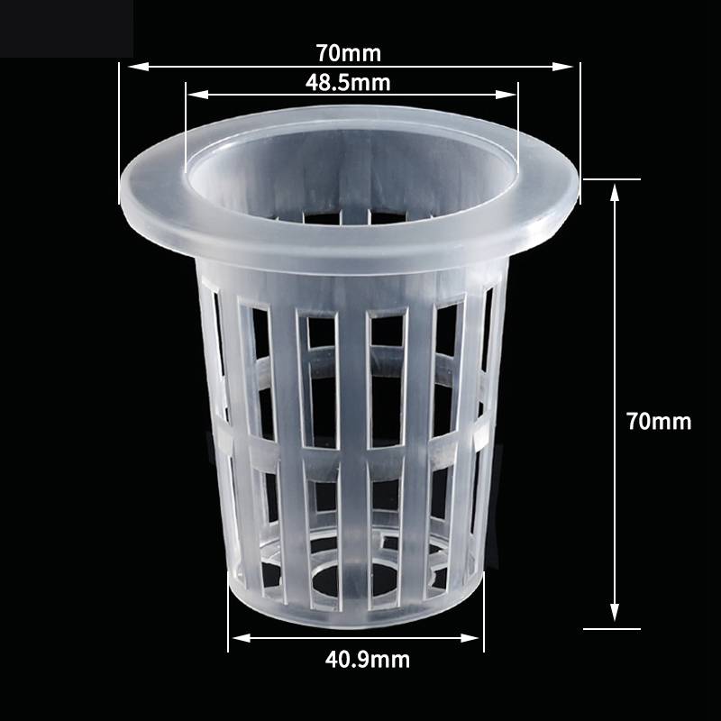 50Pcs Hydroponic Soilless Mesh Net Basket Plant Vegetable Growing Nursery Cup Pot Sponge Fixator Container Aeroponic Veg Planter