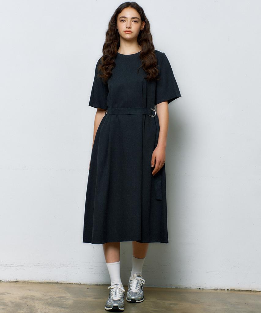 Manavis Seven Aileen D-Ring Dress [Charcoal]