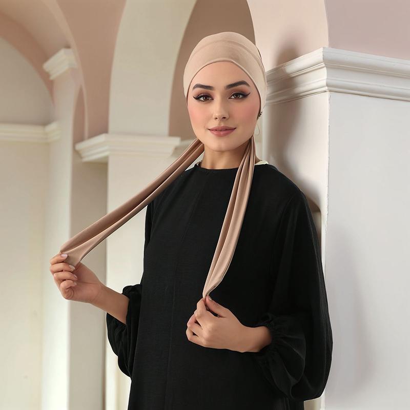 Women Muslim Underscarf Veil Hijab Headscarves Muslim Lady Scarf Ramadan Islamic Turbans Head for Female Hijabs Caps Hat
