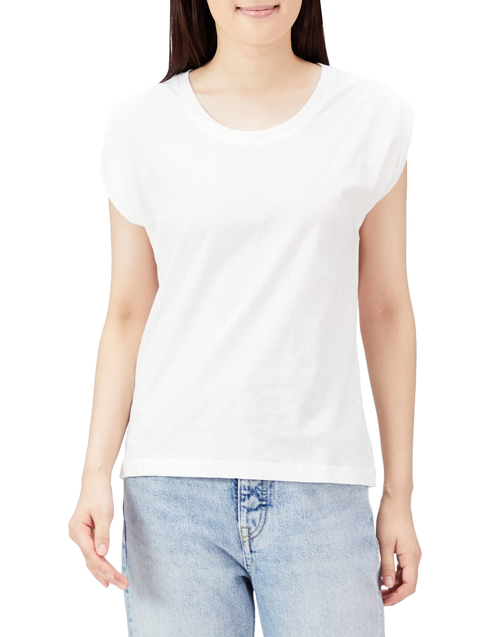 

Snidel ORG Simple Sleeveless Cut and Sew SWCT222092 OWHT F Women s