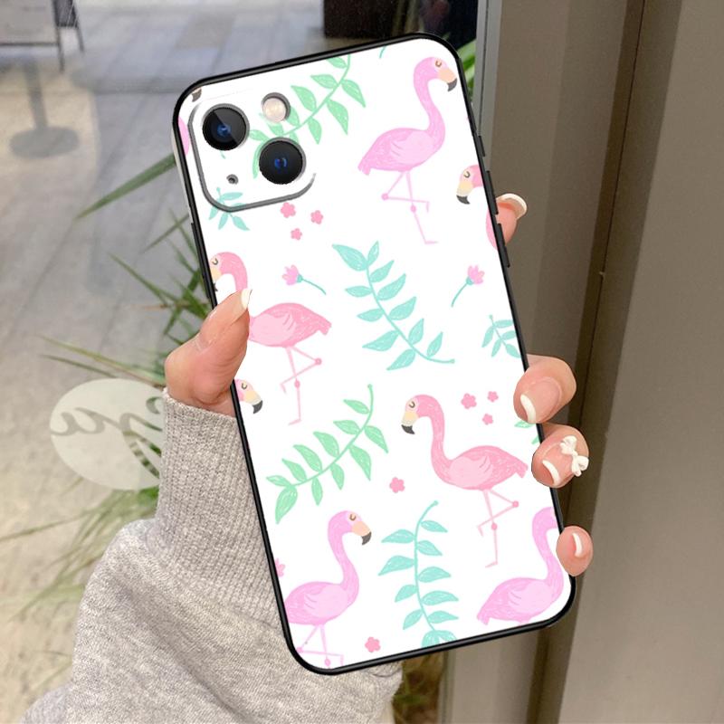 Flamingo Bird Case For iPhone 17 Pro Max 16 15 13 12 11 14 Pro Max Plus 13 12 Mini 16e 17 Air Back Cover