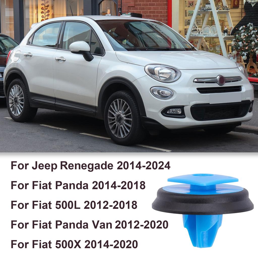 735537083 per Fiat 500L 500X Panda per Jeep Renegade Elemento di Fissaggio per Rivestimento Esterno Passaruota e Clip per Rivestimento