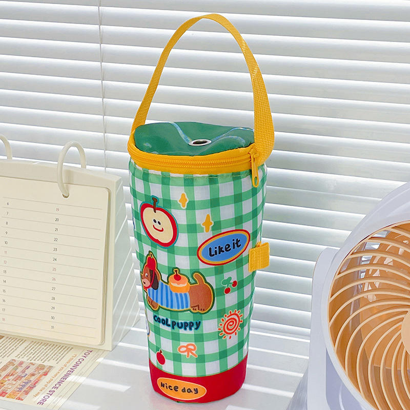 1Pc Portable Milk Tea Tote Bag Heat Preservation Bag Eco-friendly Handbag Carrying Insulated Cup Cover Tumbler Cup Accessories