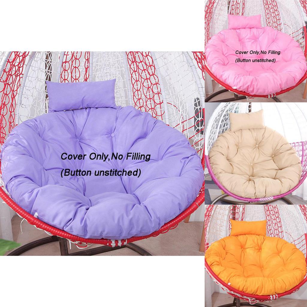 Cozy Rattan Swing Chair Cushion Thick Mat Pad Cover For Ultimate Relaxation Indoors Outdoors