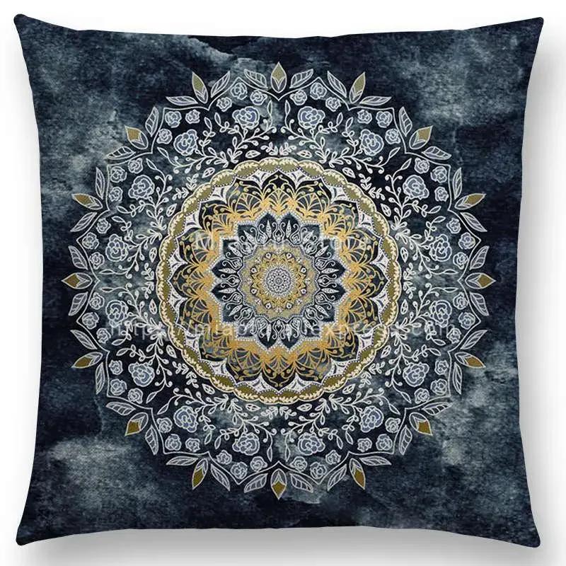New Dreamy Rainbow Boho Beautiful Flower Gorgeous Floral Mandalas Fantasy Moon Stars Prints Cushion Cover Throw Pillow Case