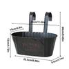 Metal Iron Hanging Flower Pots Wall Mounted Window Box Outdoor Plants Planter Railing Planter Oval Hanging Pot Home Decor