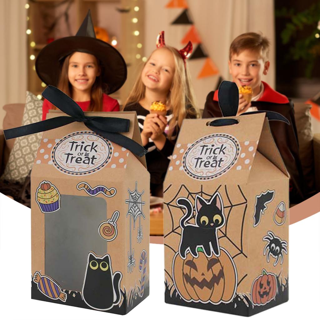 Kraftová papírová krabička Multifunkční balení Dárkové papírové sáčky na sladkosti Skladování dárků