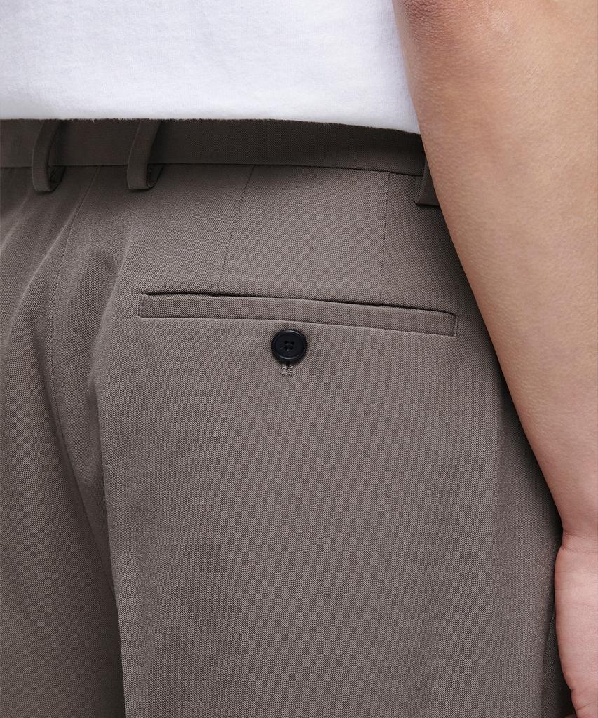 Musinsa Standard Carrot Hidden Banding Crop Slacks [Dusty Beige]