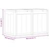 Garden Storage Box 180 L Brown PP with Wood Like Finish