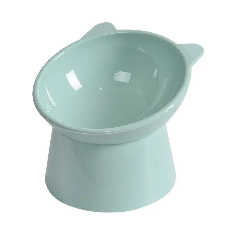 Tall Cat Bowl Dog Anti-dumping 45°Neck Guard Cat Pet Water Bowl Binaural Pet Feeding Cup Pet Feeding Bowl