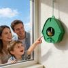 Outdoor-Vogelfutterspender zum Aufhängen mit Sitzstange Vogelfutterstation Außen für Rotkehlchen Spatzen Wellensittiche Hinterhof Balkon Terrasse